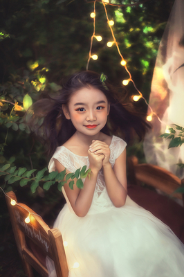 森林精灵(全)_儿童摄影_黑光图库