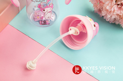 儿童 卡通 女生 水杯保温杯水壶 静物拍摄 产品摄影