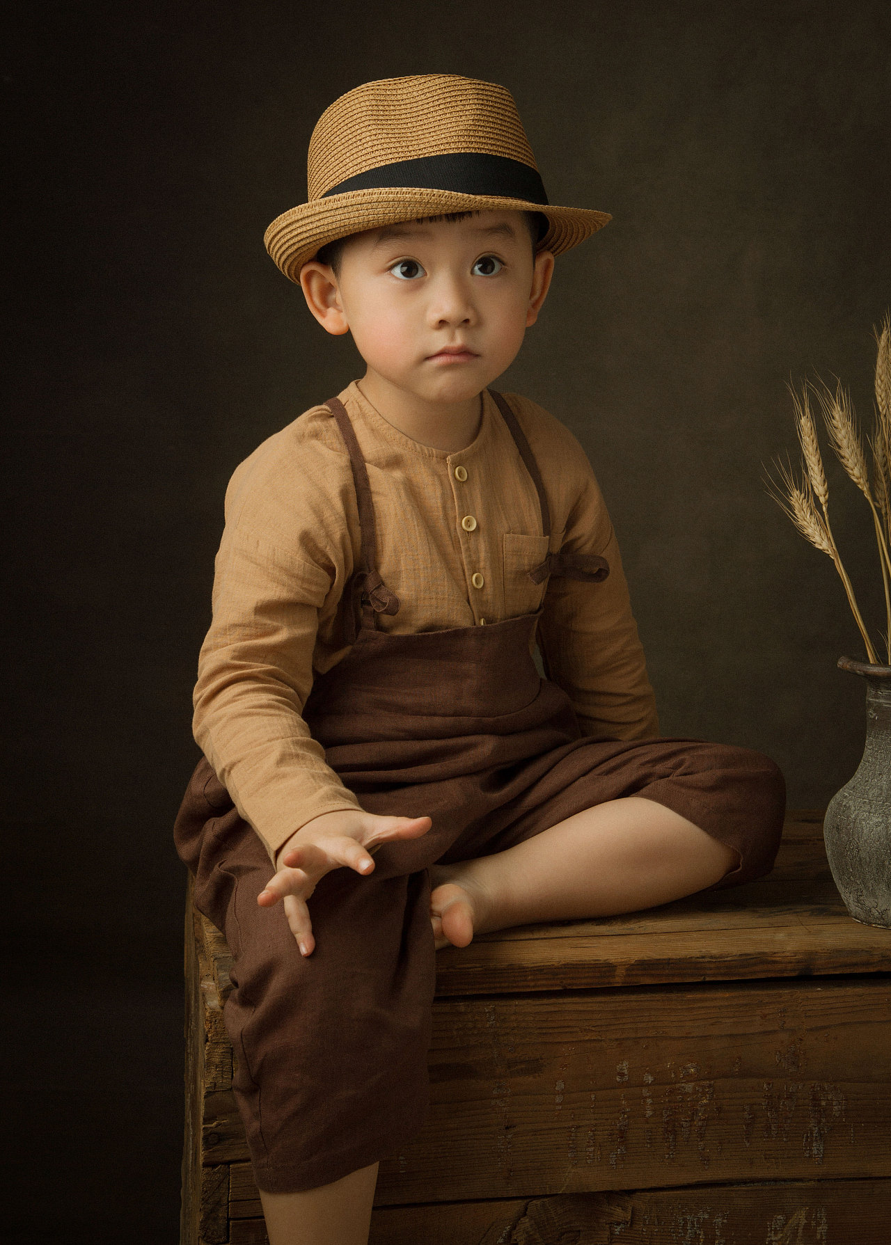 油画儿童摄影作品