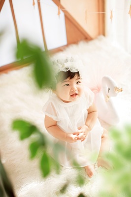 蓝鲸儿童摄影|宝宝百天照拍摄