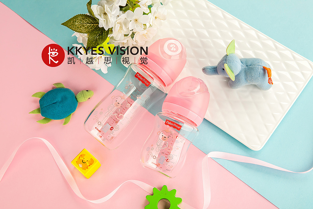 婴儿用品 宝宝奶瓶 静物 产品拍摄 费雪 场景图|摄影|产品|凯越思视觉- 原创作品 