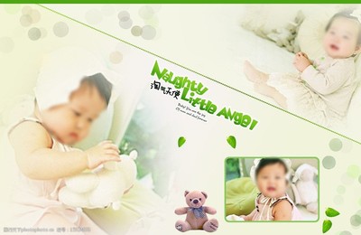 儿童摄影模板图片