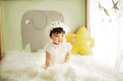 蓝鲸儿童摄影|宝宝百天照拍摄